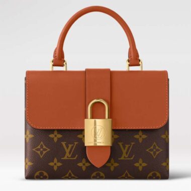 Louis Vuitton LV Women Locky BB Bag Brown Monogram Coated Canvas Smooth Cowhide