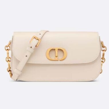 Dior Women CD 30 Montaigne Avenue Bag Dusty Ivory Box Calfskin