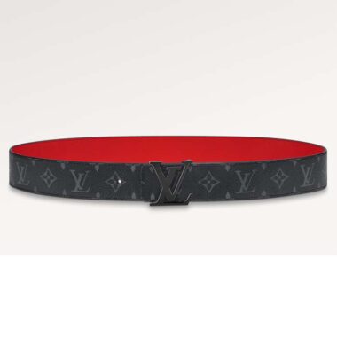 Louis Vuitton Unisex LV Initiales 40MM Reversible Belt Monogram Eclipse Canvas Front