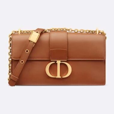 Dior Women CD 30 Montaigne East-West Bag Chain Golden Saddle Calfskin