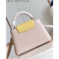 Louis Vuitton LV Women Capucines BB Handbag Beige Pink Taurillon Leather (4)