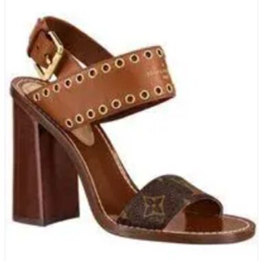 Louis Vuitton LV Women Sandal Cacao Brown Monogram Canvas Leather