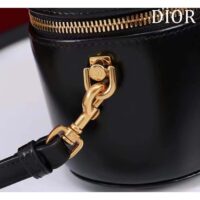 Dior Women Small CD Signature Vanity Case Black Calfskin Embossed Leather Handle (10)