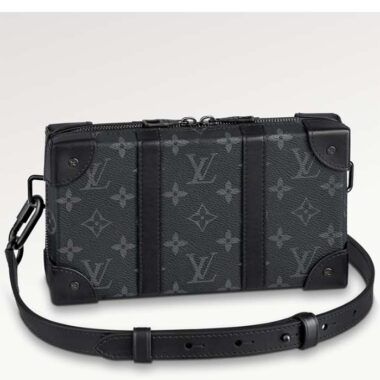 Louis Vuitton LV Unisex Soft Trunk Wearable Wallet Black Monogram Eclipse Coated Canvas