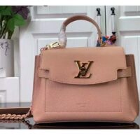 Louis Vuitton LV Women Lockme Ever Mini Handbag Pink Grained Calf Leather (1)