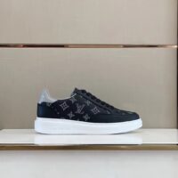 Louis Vuitton Unisex Beverly Hills Sneaker Black Monogram-Printed Calf Leather Rubber Outsole (2)