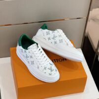 Louis Vuitton Unisex Beverly Hills Sneaker Green Monogram-Printed Calf Leather Rubber Outsole (10)