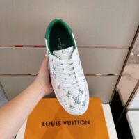 Louis Vuitton Unisex Beverly Hills Sneaker Green Monogram-Printed Calf Leather Rubber Outsole (10)