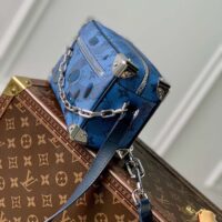 Louis Vuitton Unisex Mini Soft Trunk Abyss Blue Monogram Aquagarden Coated Canvas (1)