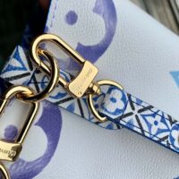 Louis Vuitton Women LV Néonoé BB Blue Monogram Coated Canvas Textile Lining (1)