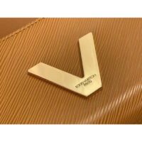 Louis Vuitton Women Twist Lock XL Gold Brown Epi Cowhide Leather Microfiber (2)