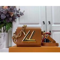 Louis Vuitton Women Twist Lock XL Gold Brown Epi Cowhide Leather Microfiber (2)