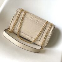 Louis Vuitton LV Women Marceau Dove Gray Embossed Grained Cowhide Leather (2)