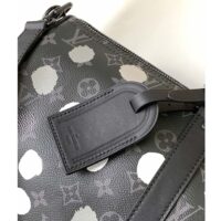 Louis Vuitton Unisex LV x YK Bandoulière Keepall 55 Monogram Eclipse Coated Canvas 3D Painted Dots Print (1)