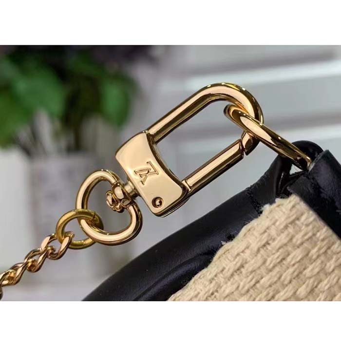 Louis Vuitton Mini Pochette Accessoires Black in Lotus Cotton with  Gold-tone - US