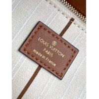 Louis Vuitton Women LV On My Side MM Tan Canvas Smooth Cowhide Leather (10)