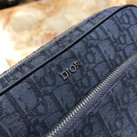 Dior Unisex CD Saddle Triple Pouch Black Dior Oblique Jacquard (1)