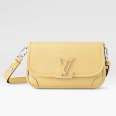 Louis Vuitton LV Women Buci Crossbody Yellow Epi Grained Cowhide Leather