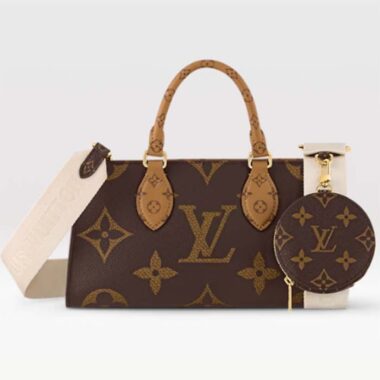 Louis Vuitton LV Women OnTheGo East West Giant Monogram Monogram Reverse Coated Canvas