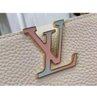 Louis Vuitton Women LV Capucines Mini Handbag Quartz White Taurillon Leather Cowhide (2)