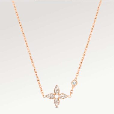 Louis Vuitton Women LV Idylle Blossom Pendant Pink Gold Diamonds 25 Diamonds