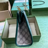 Gucci Unisex Mini GG Canvas Pouch Green Quilted Beige Ebony Supreme (1)