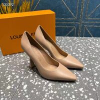 Louis Vuitton LV Women Sparkle Pump Nude Pink Lamb Leather Outsole 9.5 Cm Heel (10)