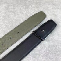 Louis Vuitton Unisex LV Rays 40 MM Reversible Belt Khaki Green Grained Leather Calf (3)