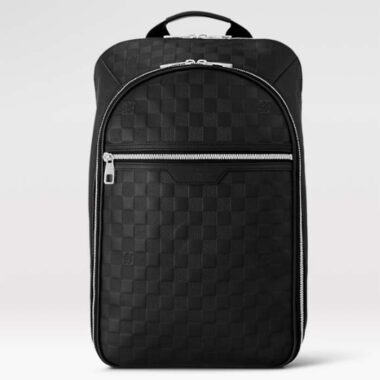 Louis Vuitton LV Unisex Michael Backpack Nv2 Black Damier Infini Onyx Cowhide Leather