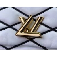 Louis Vuitton LV Women GO-14 MM White Black Lamb Leather Cowhide Leather (12)