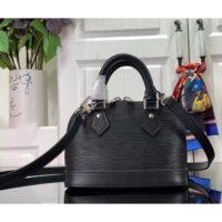 Louis Vuitton LV Women Nano Alma Handbag Black Epi Grained Cowhide Leather (2)