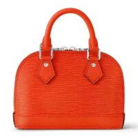 Louis Vuitton LV Women Nano Alma Handbag Minnesota Orange Epi Grained Cowhide Leather