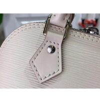 Louis Vuitton LV Women Nano Alma Handbag Quartz White Epi Grained Cowhide Leather (10)