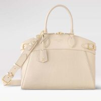 Louis Vuitton LV Women Lock It MM Crème Beige Taurillon Leather Calfskin Calf Leather