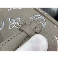 Louis Vuitton LV Women Nice Mini Toiletry Pouch Gray Mahina Perforated Calfskin Leather (10)