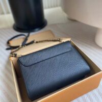 Louis Vuitton LV Women Twist MM Black Epi Grained Cowhide Leather Smooth-Cowhide Trim (1)