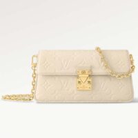 Louis Vuitton LV Women Wallet On Chain Métis Cream Monogram Empreinte Embossed Supple Grained Cowhide Leather (2)