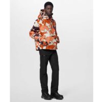 Louis Vuitton Men Cotton Hooded Blouson Regular Fit LV Mappamundi Signature Printed All Over (6)