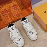 Louis Vuitton Unisex LV Trainer Sneaker Black Mix of Sustainable Materials (6)