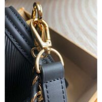 Louis Vuitton Women Dauphine MM Handbag Black Black Epi Grained Cowhide Leather (1)