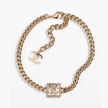 Chanel Women Choker in Metal & Strass