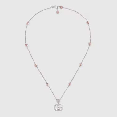 Gucci Women Double G Mother of Pearl Necklace