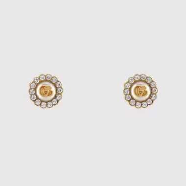 Gucci Women GG Marmont Flower Stud Earrings