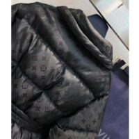 Louis Vuitton LV Women Flight Mode Monogram Jacquard Puffer Wrap Coat Polyamide Black (15)