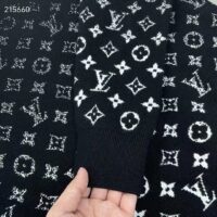 Louis Vuitton Men Lvse Monogram Degrade Crewneck Cotton Black White Slightly Loose Fit (7)