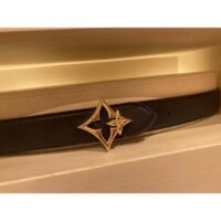 Louis Vuitton Unisex LV Flowergram 30 MM Reversible Belt Monogram Canvas Black Empreinte Leather (7)