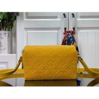 Louis Vuitton Unisex Steamer Wearable Wallet Yellow Taurillon Monogram Cowhide Leather (3)