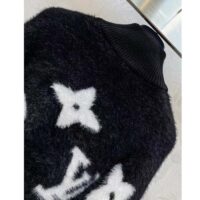 Louis Vuitton Women LV Monogram Mink Fur Zipped Hoodie Relaxed Fit Allover Monogram Intarsia (10)