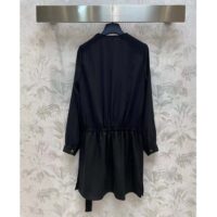 Louis Vuitton Women LV Shirt Dress Polyester Black Regular Fit (12)