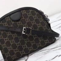 Gucci Women Ophidia GG Small Shoulder Bag Double G Black Grey GG Denim Style ‎499621 FAC2F 8450 (1)